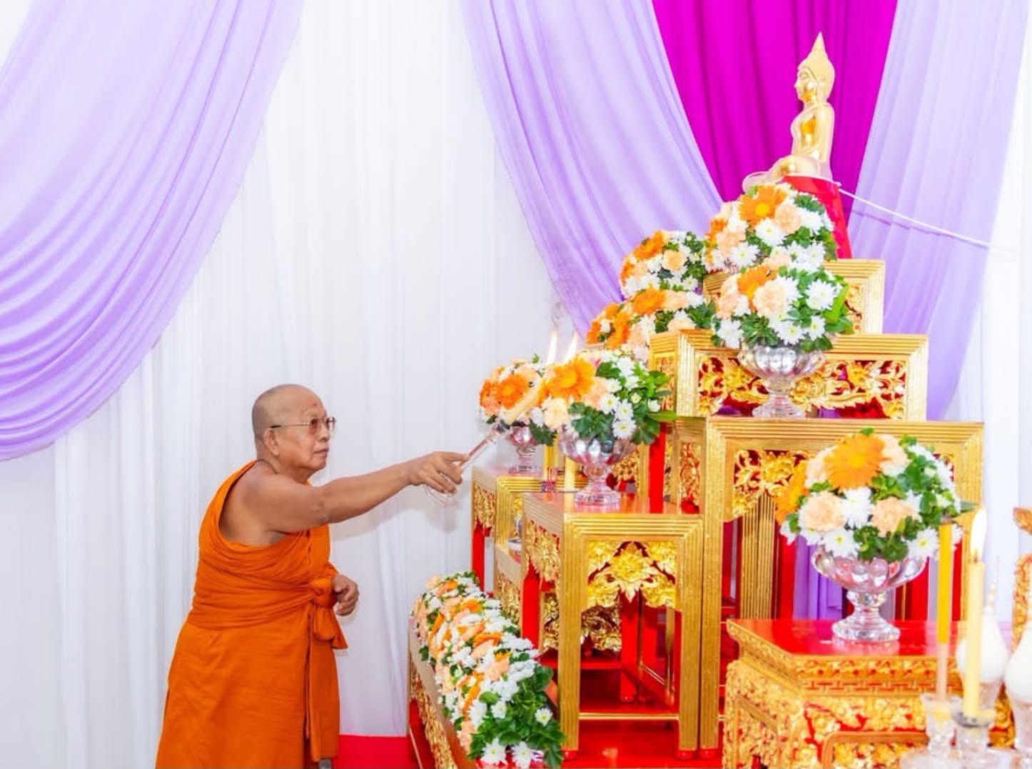 รองผู้ว่าฯ ฉะเชิงเทรา เป็นประธานพิธีบำเพ็ญกุศลทักษิณานุปทาน ครบรอบ 101 ปี ชาตกาล &ldquo;พระธรรมมังคลาจารย์ วิ.&rdquo; น้อมรำลึกคุณูปการด้านพระพุทธศาสนา